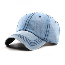 Load image into Gallery viewer, FLYBER Casual Blank Denim Blue Jeans Baseball Cap