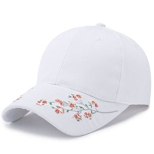 FLYBER Embroidery Plum Blossom Baseball Cap